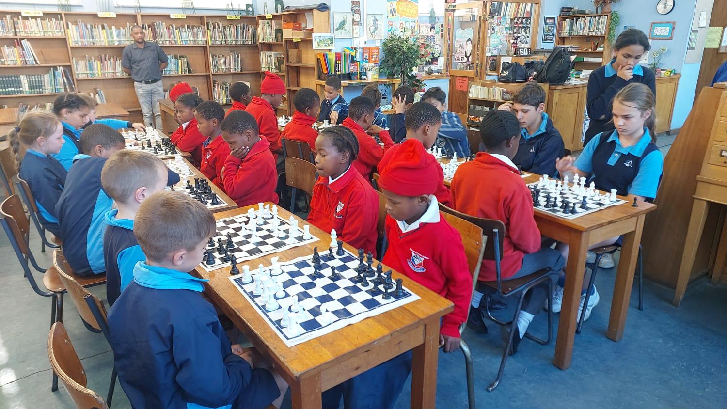 Chess activity at De Doorns Primary School